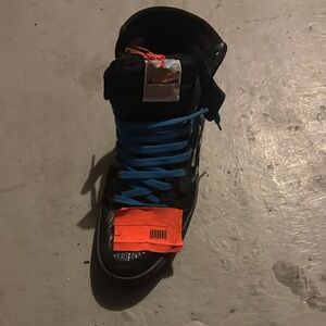 Off-White Black and Blue Athletic Shoes